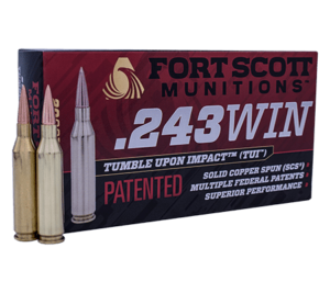 Fort Scott Munitions 243 Win 70 grain TUI LEAD FREE Hunting/Defense (20 rd box)