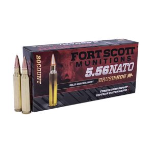 Fort Scott Munitions 5.56x45 62 grain TUI Copper Defense/Hunting (20 rd box)