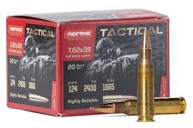 Norma 7.62x39 124 grain FMJ (20 rd box)