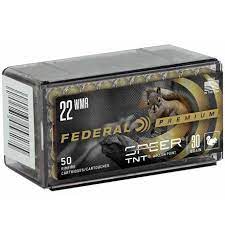 Federal Premium 22 WMR Speer TNT 30 grain HP (50 rd box)