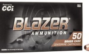 CCI Blazer Brass 40 S&W 165 grain FMJ (50 rd box)