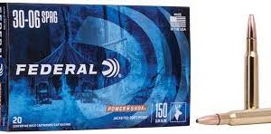 Federal Power Shok 30-06 Sprg 150 grain JSP 20 rd box FREE SHIPPING (200 rd case)