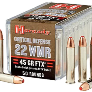 Hornady 22 Win Mag Critical Defense 45 grain FTX (50 rd box)