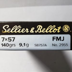 Sellier and Bellot 7x57 140 grain FMJ (20 rd box)