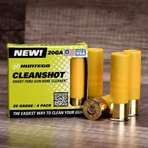 Huntego CleanShot 20 gauge 2 3/4'' gun Shoot-Thru Bore Cleaner The Fastest Way to Clean Your Gun(4 pack)