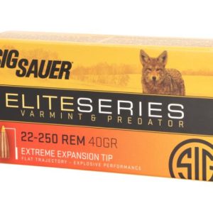Sig Sauer Elite Series Varmint/Predator 22-250 REM 40 grain Extreme Expansion Tip 3975 FPS (20 rd box)