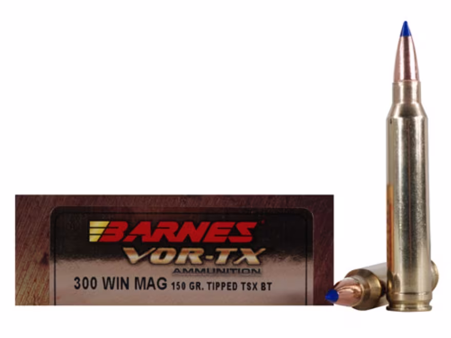 Barnes VOR-TX .300 Win. Mag. 150 grain Tipped TSX TTSX 3285 FPS BC .420 (20 rd box)