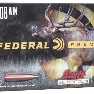 Federal Premium 308 Win. 165 grain Swift Scirocco II Bonded Copper Jacket 2700 FPS (20 rd box)