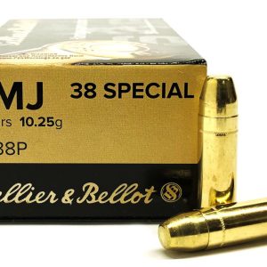 Sellier and Bellot S&B .38 Special 158 grain FMJ Full Metal Jacket (50 rd box)