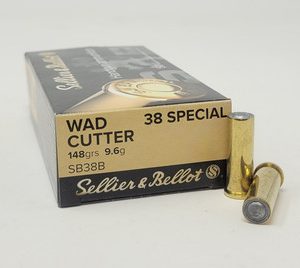Sellier and Bellot .38 Special 148 grain Wad Cutter (50 rd box)