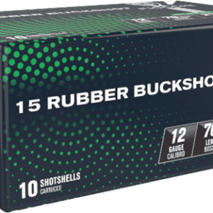 Fiocchi 12 Gauge 2 3/4'' 15 Pellet Rubber Buckshot 790 FPS (10 rd box)