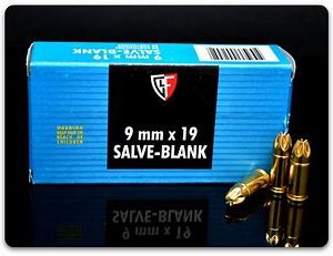 Fiocchi 9mm Luger Blank Ammunition (50 rd box)