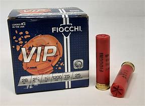 Fiocchi VIP 28 Gauge 2 3/4'' 3/4 oz. 1200 FPS #7.5 Shot Lead 25 rd box FREE SHIPPING (250 rd case)