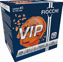 Fiocchi VIP 28 Gauge 2 3/4'' 3/4 oz. 1200 FPS #8 Shot Lead 25 rd box FREE SHIPPING (250 rd case)
