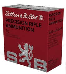 Sellier and Bellot S&B .338 Lapua Mag 250 grain HPBT Precision Rifle (10 rd box)
