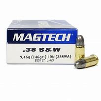 Magtech .38 S&W 146 grain LRN Lead Round Nose (50 rd box)