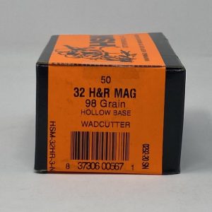 HSM .32 H&R Mag. 98 grain Hollow Base Wad Cutter HBWC (50 rd box)