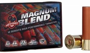Hevi-Shot Magnum Blend 12 gauge 3 inch 5,6,7 Shot 2 oz. 1200 FPS Tungsten (5 rd box)