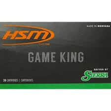 HSM .250 Savage 100 grain GameKing Soft Point 2900 FPS (20 rd box)