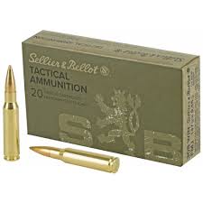 Sellier and Bellot S&B .308 Win. 147 grain FMJ Full Metal Jacket 20 rd box FREE SHIPPING(500 rd case)