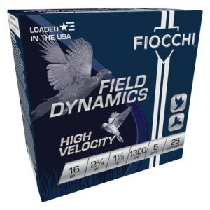 Fiocchi Field Dynamics 16 gauge 2 3/4'' 1 1/8 oz. #5 Shot Lead 25 rd box FREE SHIPPING (250 rd case)