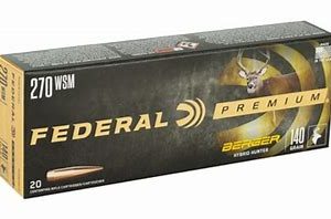 Federal Premium .270 WSM 140 grain Berger Hybrid Hunter (20 rd box)