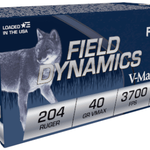 Fiocchi Field Dynamics .204 Ruger 40 grain V-MAX Polymer Tip 3700 FPS (50 rd box)