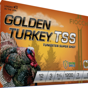 Fiocchi Golden Turkey TSS Tungsten Super Shot 12 gauge 3'' 1 5/8 oz. #7 Shot 1200 FPS (5 rd box)