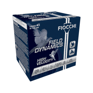 Fiocchi Field Dynamics 28 gauge 2 3/4'' 3/4 oz. #8 Shot Lead 1300 FPS 25 rd box FREE SHIPPING (250 rd case)
