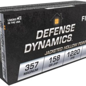 Fiocchi Defense Dynamics .357 Mag 158 grain JHP Jacketed Hollow Point 1220 FPS (50 rd box)