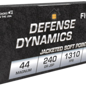 Fiocchi Defense Dynamics .44 Mag 240 grain JSP Jacketed Soft Point 1310 FPS (50 rd box)