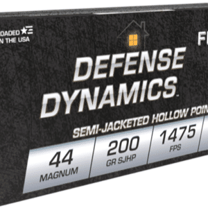 Fiocchi Defense Dynamics .44 Mag 200 grain SJHP Semi-Jacketed Hollow Point 1475 FPS (50 rd box)