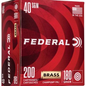 Federal Champion .40 S&W 180 grain FMJ Full Metal Jacket 1000 FPS (200 rd box)