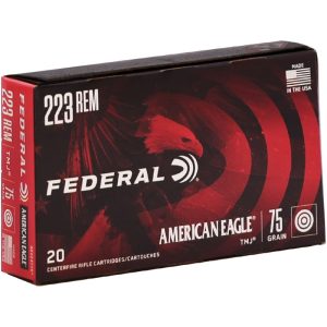 Federal American Eagle .223 REM 75 grain TMJ Total Metal Jacket (20 rd box)
