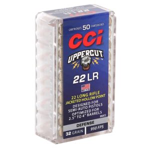 CCI Uppercut 22 Long Rifle Ammo 32 Grain Jacketed Hollow Point 950 FPS (50 rd box)