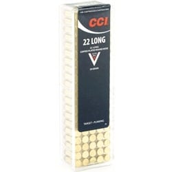 CCI .22 Long Ammo 29 Grain Copper-Plated Round Nose 1215 FPS (100 rd box)