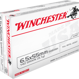 Winchester Super-X 6.5x55mm Swedish 140 grain FMJ Full Metal Jacket 2550 FPS (20 rd box)