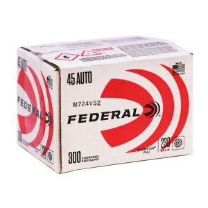 Federal Champion Training .45 acp 230 grain FMJ Full Metal Jacket (300 rd box)